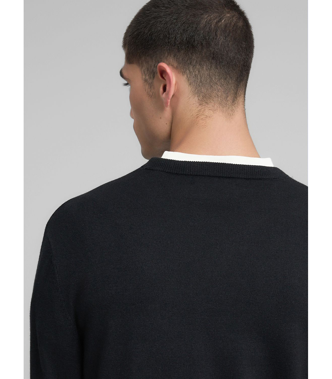 R刺しゅうウールブレンドプルオーバー 詳細画像 ブラック 6